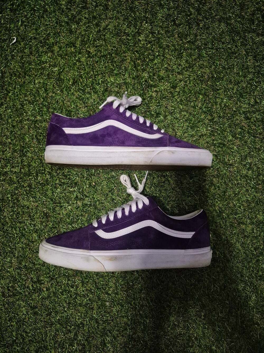 Vans Old Skool Pig Suede Acai Purple Skate Shoes